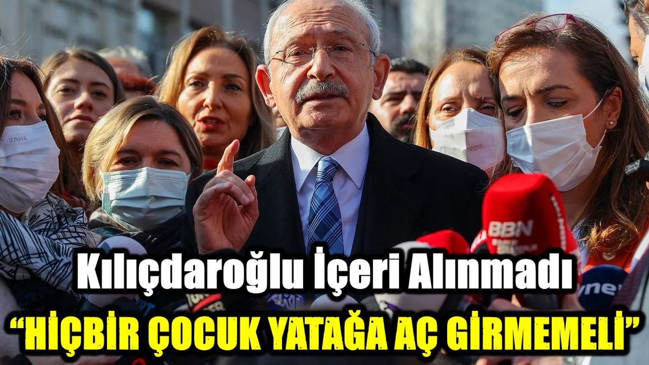 “HİÇBİR ÇOCUK YATAĞA AÇ GİRMEMELİ”