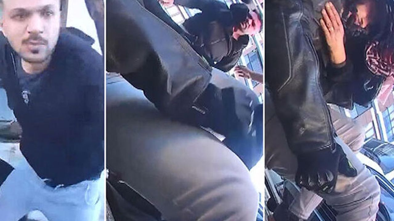 Bıçaklanma anı kamerada! Ümraniye'de bir motosikletli tartıştığı kişi tarafından bıçaklandı