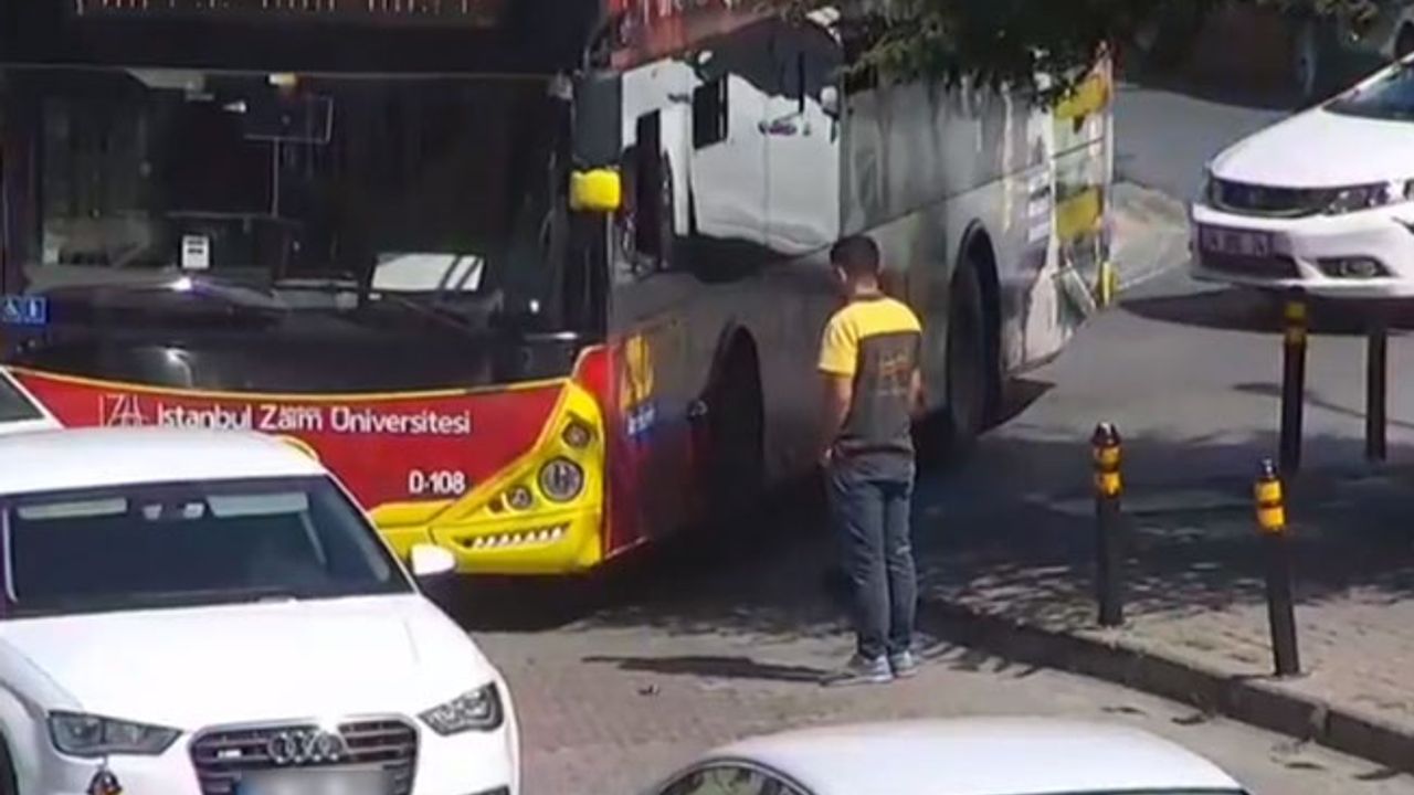 İETT şoförünün Bahçeşehir'de park halindeki araçlara bilerek zarar verdiği iddia edildi