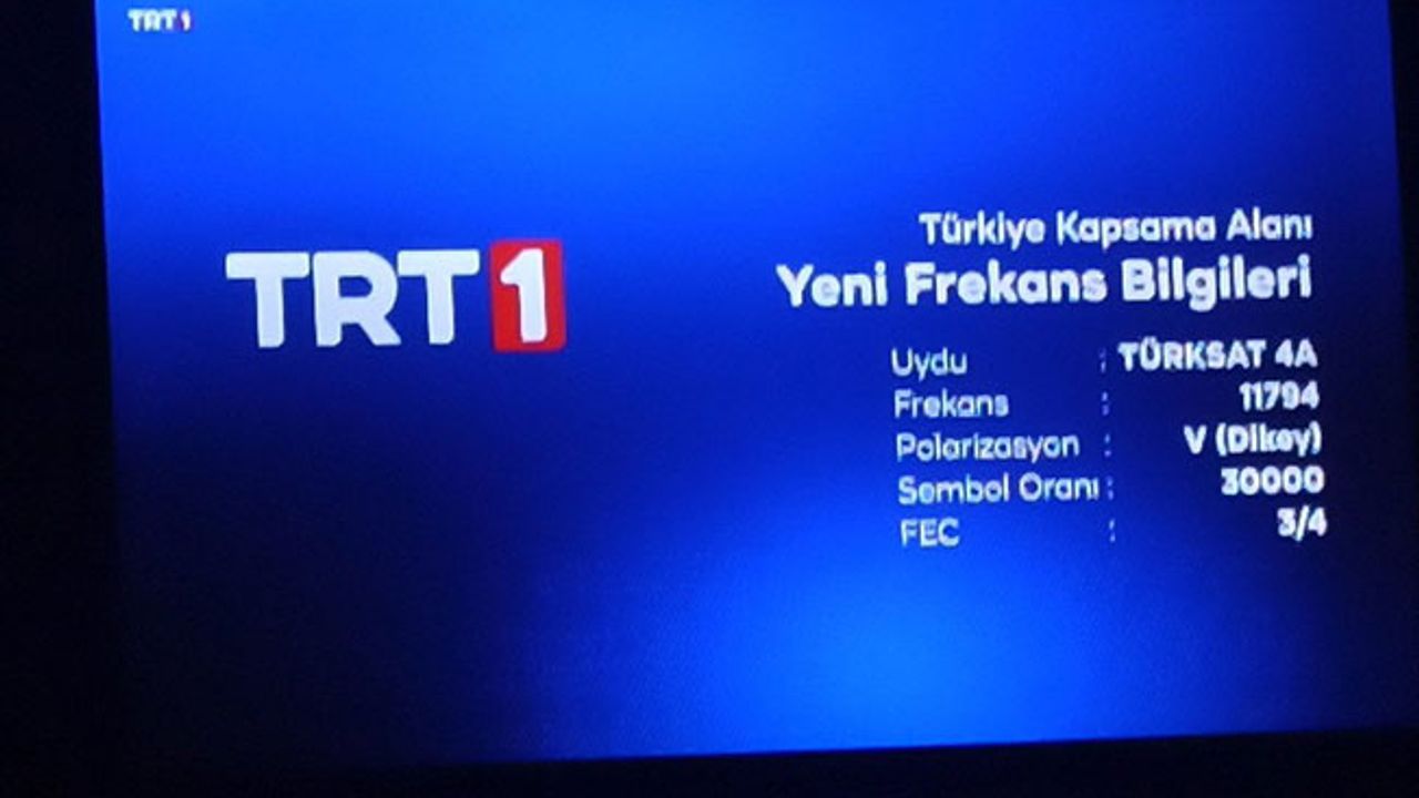 Lüksemburg maçında TRT'nin frekans bilgilerinin değişmesi gündem oldu