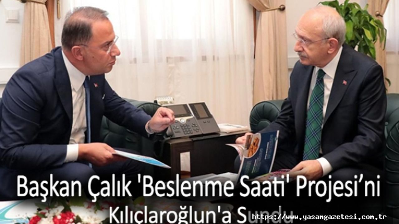 Başkan Çalık 'Beslenme Saati' projesini Kılıçlaroğlun'a sundu