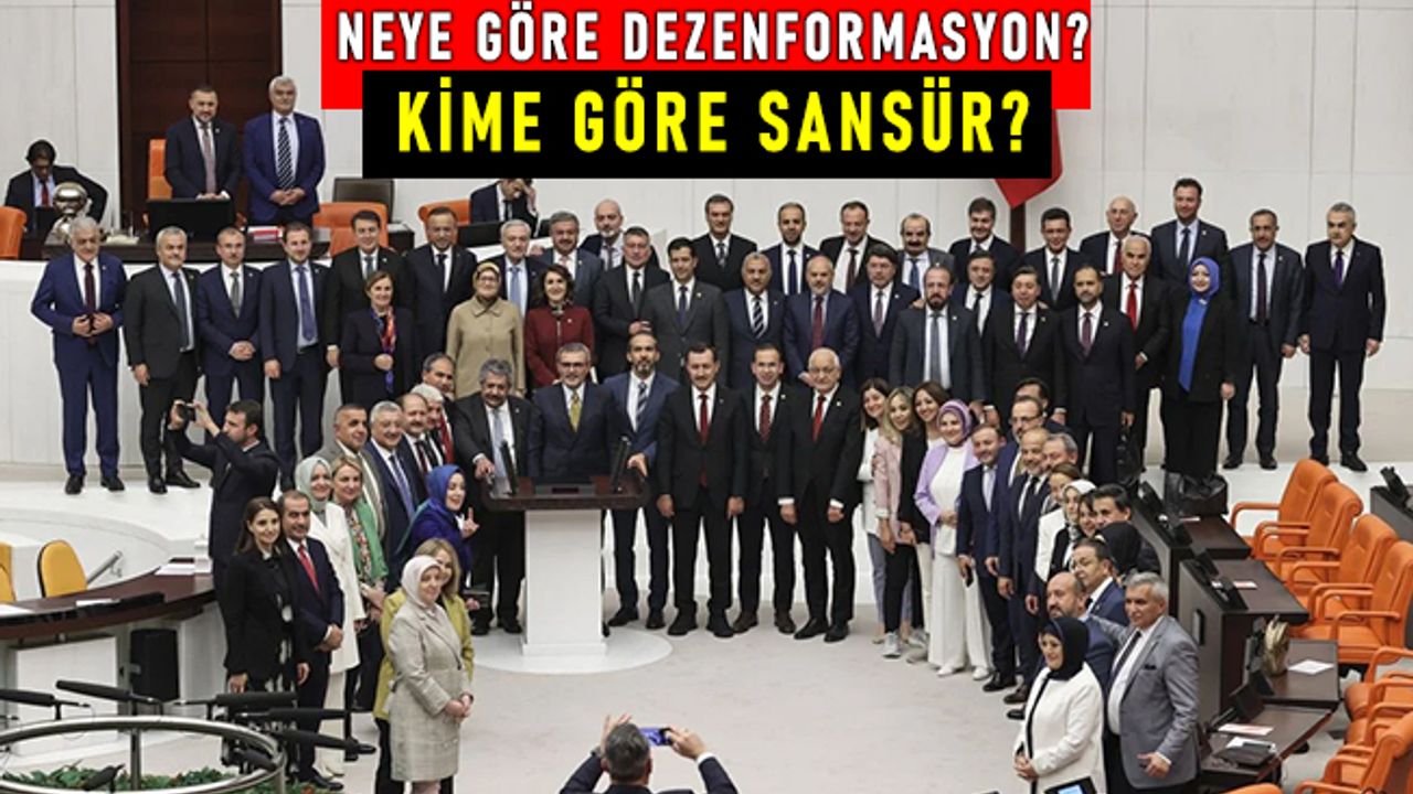 NEYE GÖRE DEZENFORMASYON, KİME GÖRE SANSÜR?