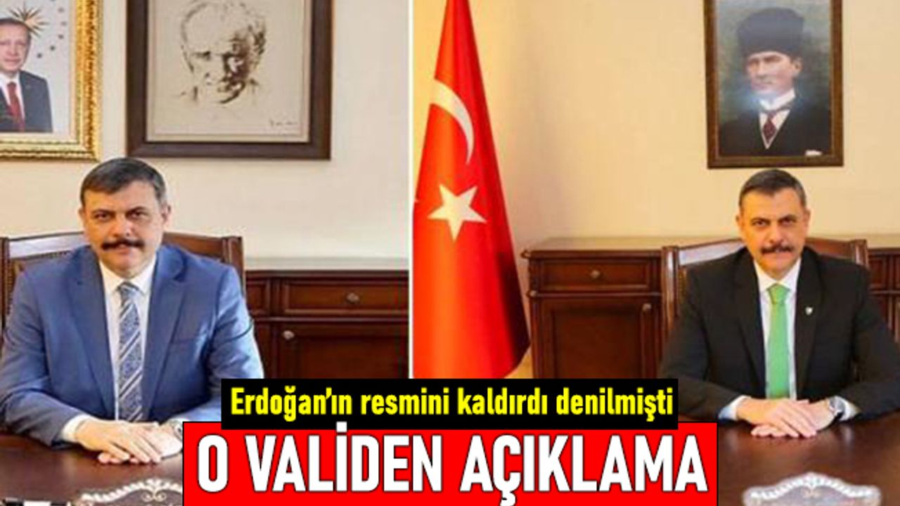Erdoğan'ın resmini kaldırdı denilen Çorum Valisi'nden açıklama