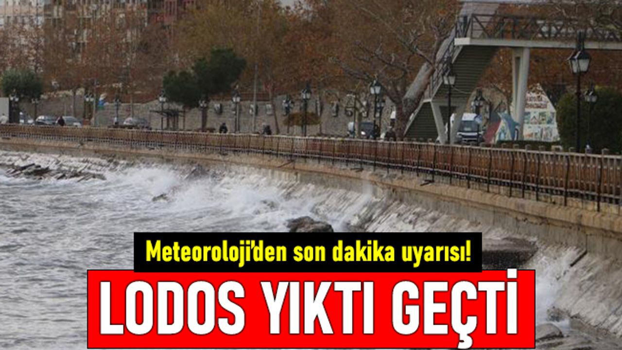 Meteoroloji'den İstanbul için son dakika uyarısı: Lodos ağaçları söktü