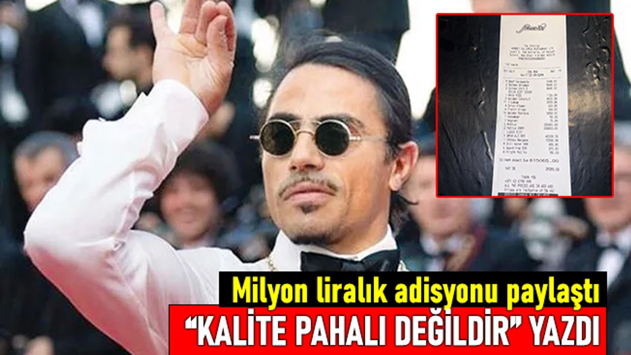 Nusret milyonluk adisyonu paylaştı; "Kalite pahalı değildir"