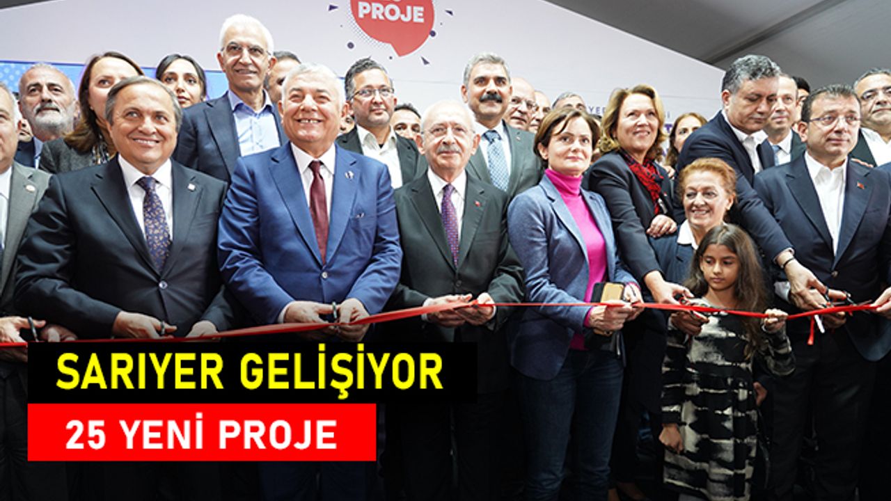 Sarıyer  gelişiyor 25 yeni proje