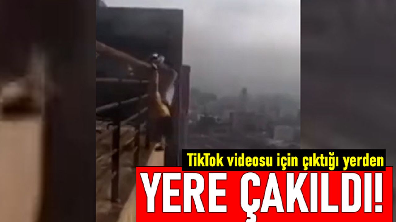 TikTok videosu çekmek için rezidansa çıkan genç düşerek öldü