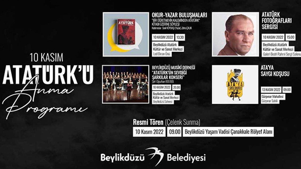 Ulu Önder Atatürk, 10 Kasım'da Beylikdüzü’nde anılacak