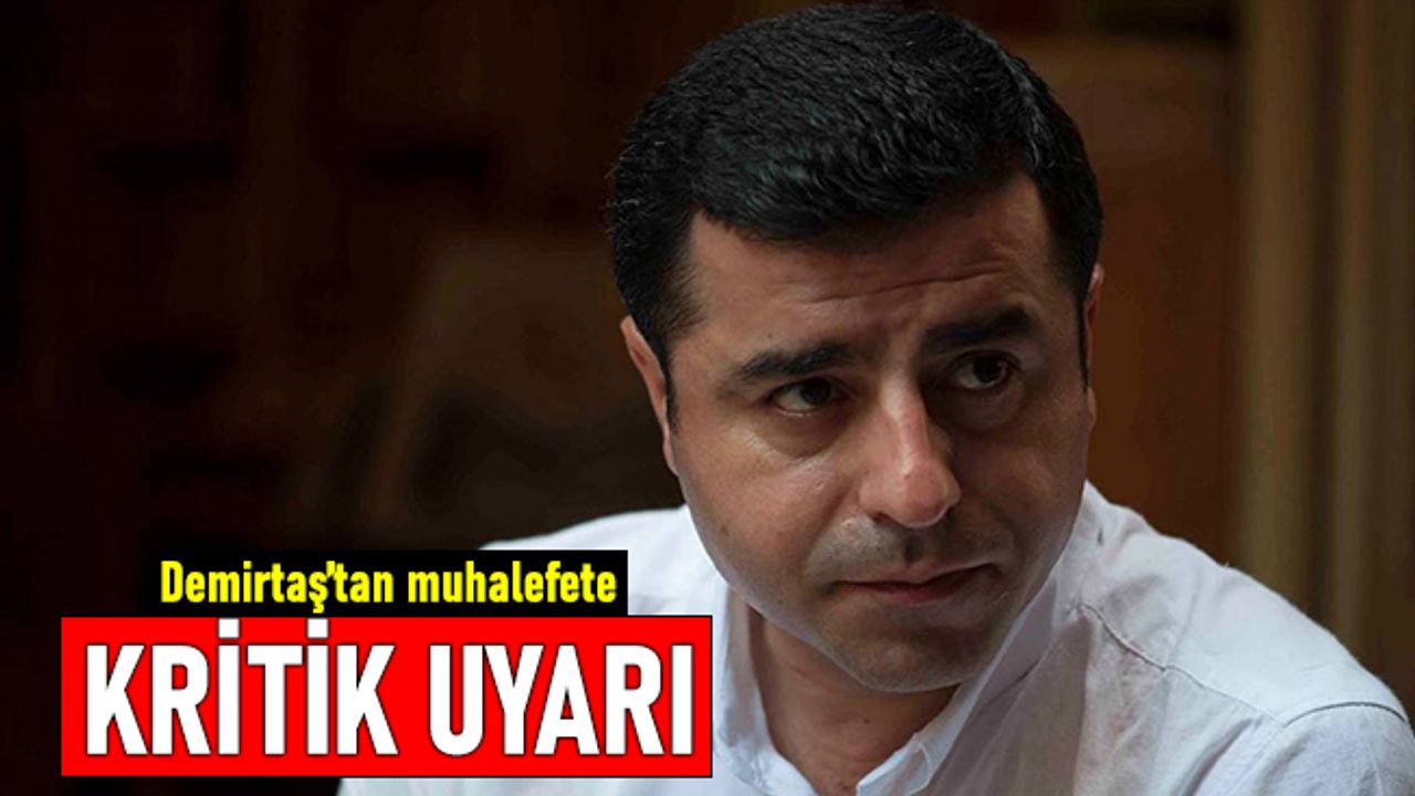 Demirtaş'tan muhalefete "koltuk tartışmasını bırakın" çağrısı
