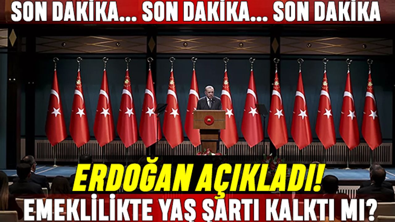 Erdoğan canlı yayında EYT açıklaması yaptı; Emeklilikte yaş sınırı kalktı mı?