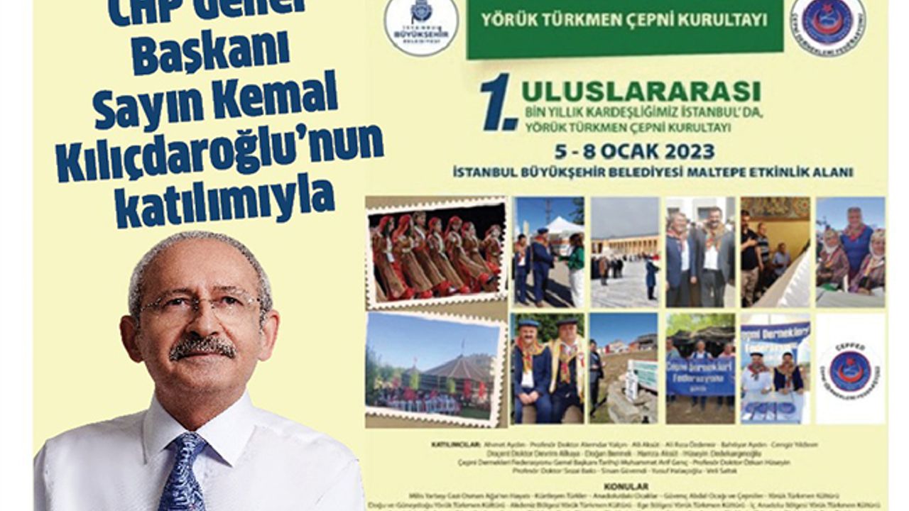 Kılıçdaroğlu Yörük Türkmen Çepni Kurultayı'na katılacak