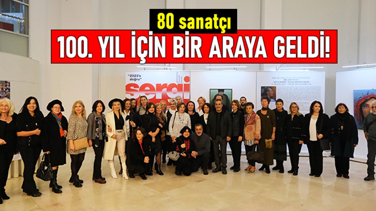 Maltepe'de 80 sanatçı Cumhuriyet'in Yüzüncü Yılı için bir araya geldi