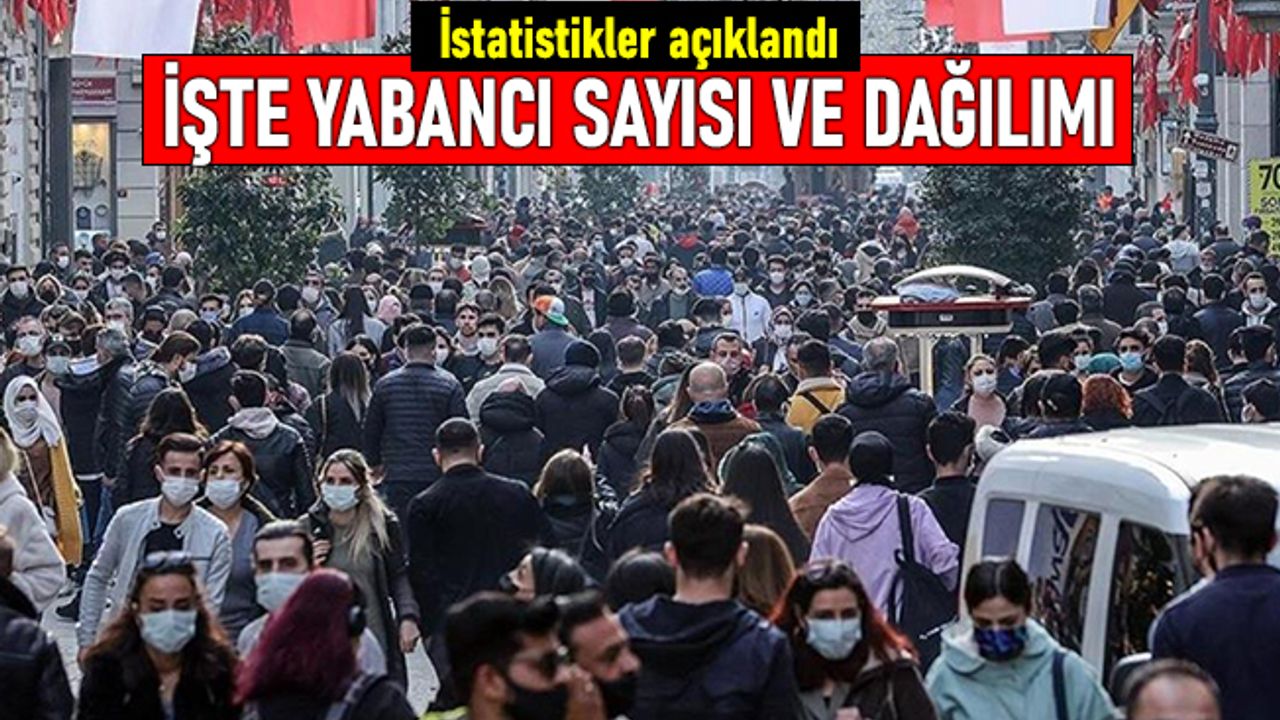 TÜİK açıkladı: Türkiye’deki yabancı nüfusun oransal dağılımı