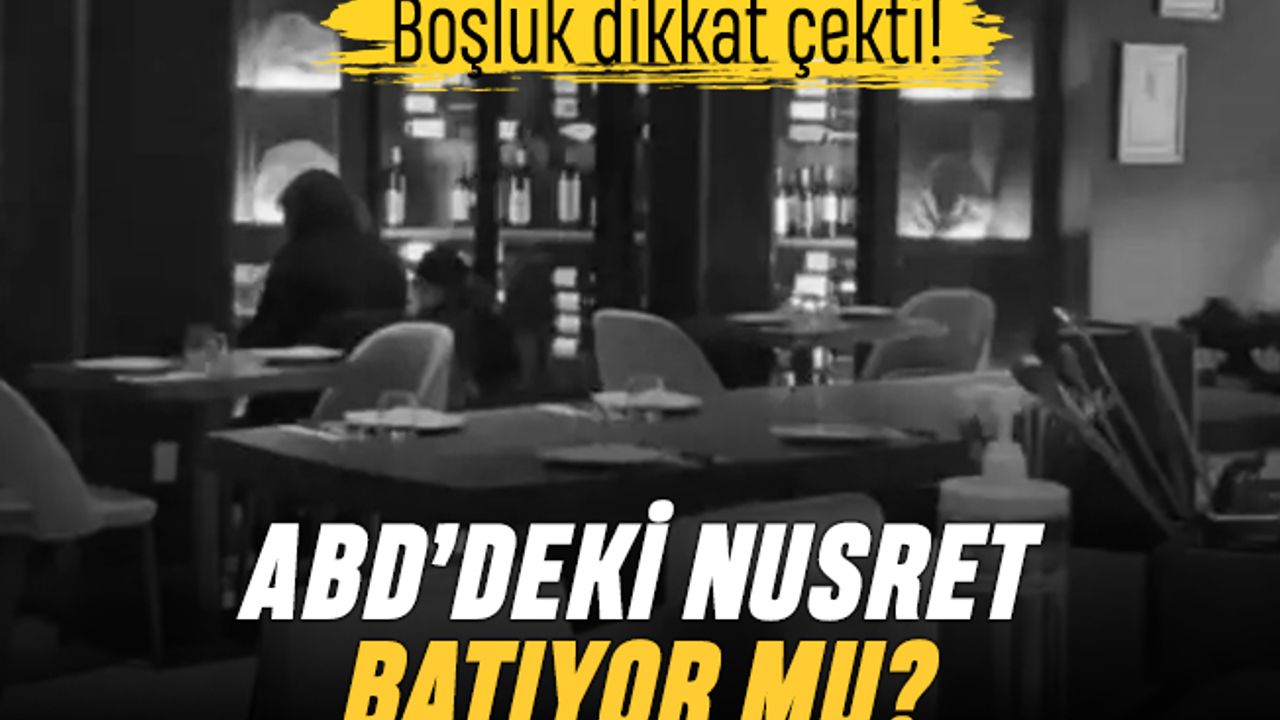 ABD'li TikToker paylaştı: Nusret batıyor mu?