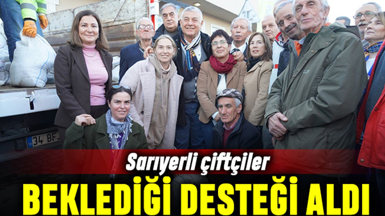 Başkan sözünü tuttu: Sarıyerli çiftçiye gübre desteği