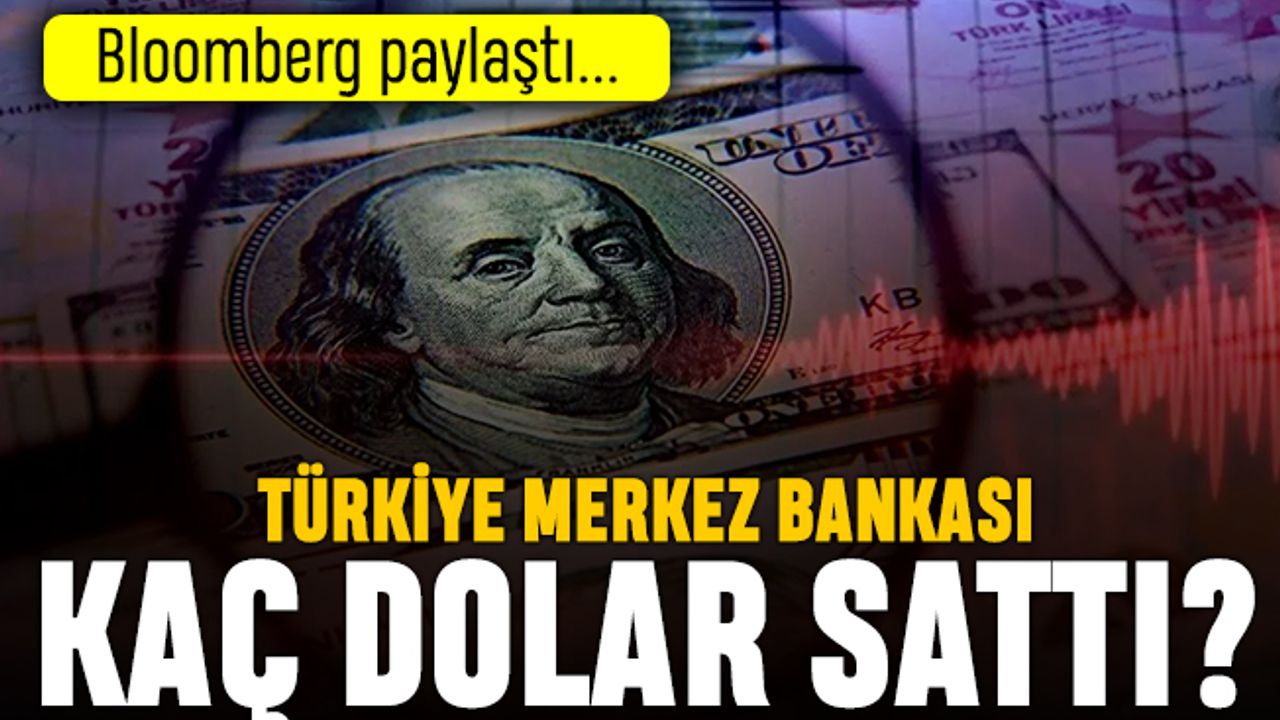Bloomberg: Türkiye Merkez Bankası on milyarlarca dolar sattı