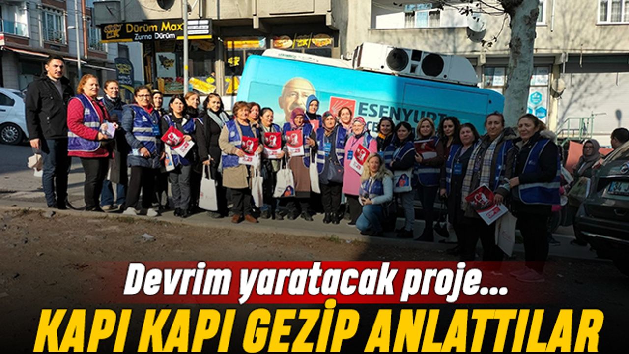 CHP’li kadınlar Esenyurt’ta yeni projeyi anlattı