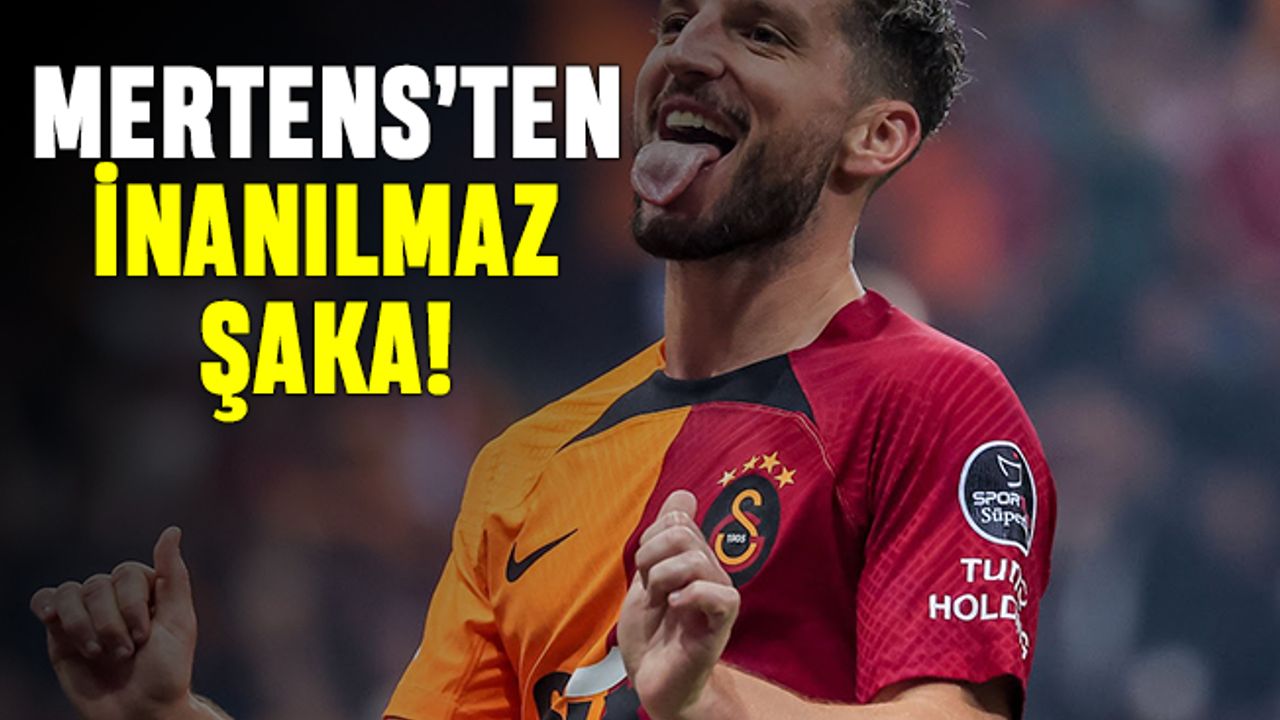 Mertens'ten Yunus Akgün'e inanılmaz şaka