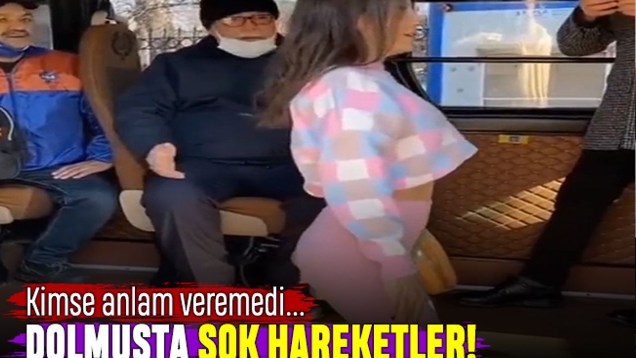 Pembe taytlı kızın dolmuşa binerken çektiği video şok etti