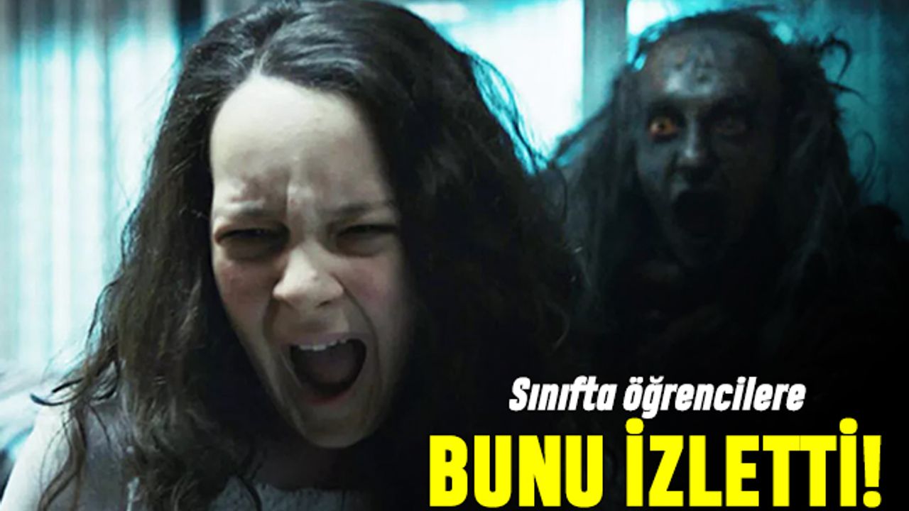 Ümraniye'de öğrencilere Siccin izleten öğretmene tepki