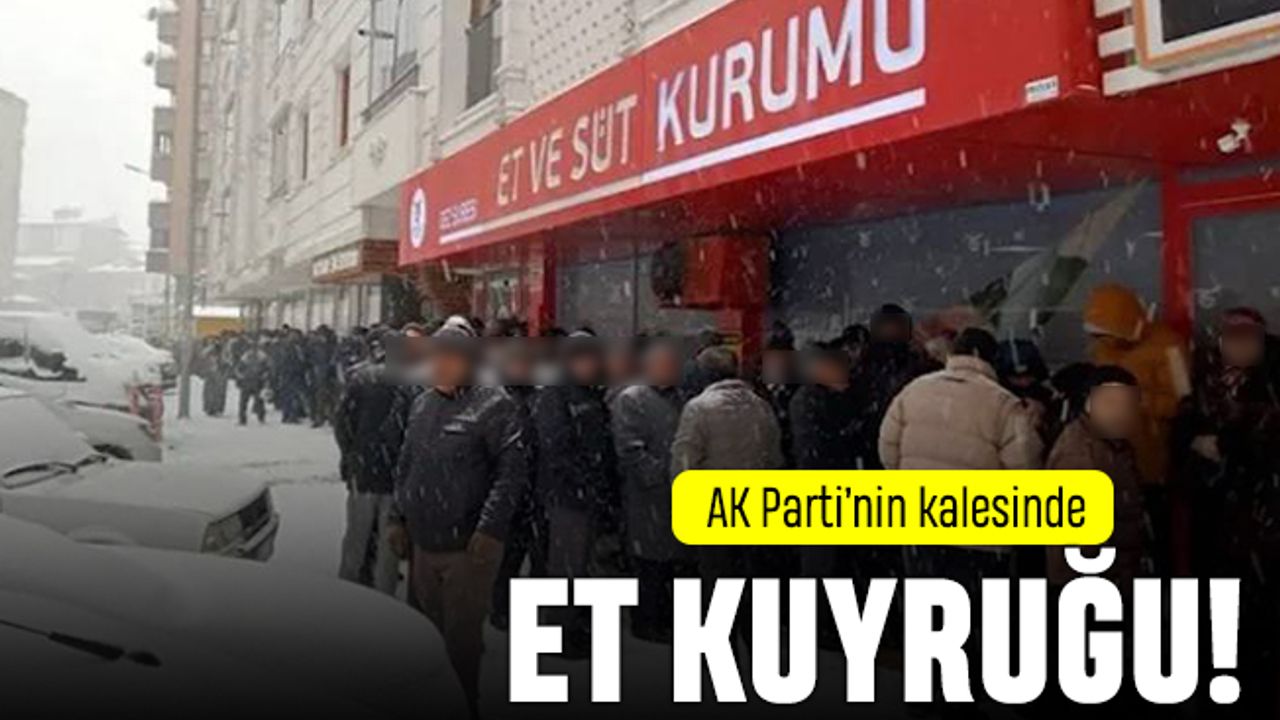 AK Parti'nin kalesi Erzurum'daki et kuyruğu gündemde