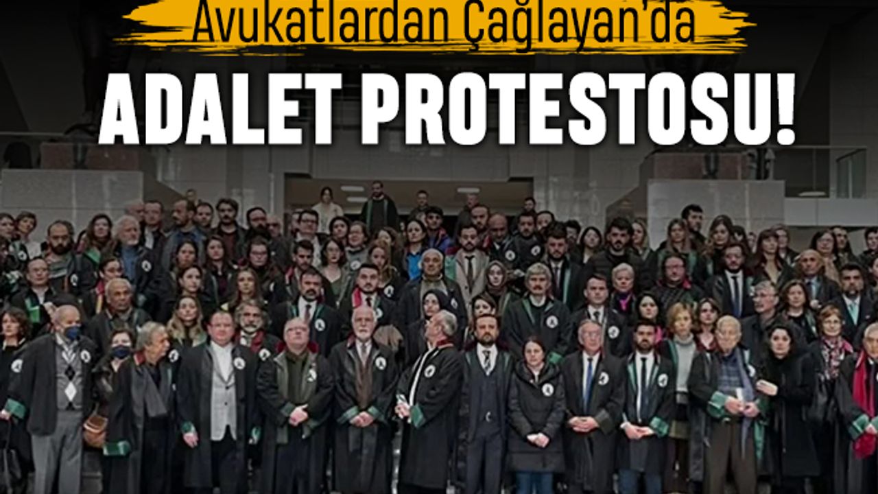 Avukatlardan Çağlayan Adliyesi'nde Adalet Nöbeti