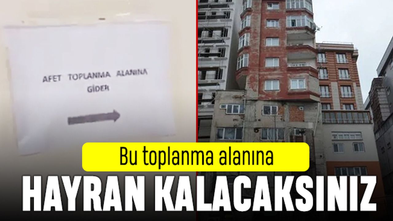 Bağcılar'da bir toplanma alanı ve ilginç bina şaşkına çevirdi