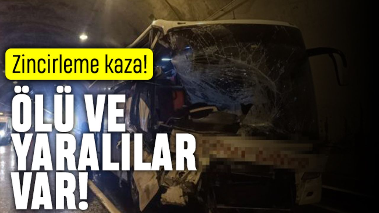 Bolu Dağı Tüneli'nde zincirleme kaza: Ölü, yaralı var