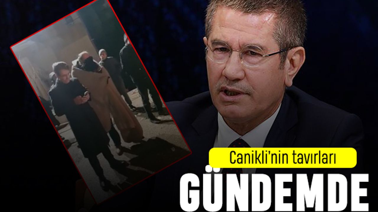 Canikli'nin telefonla uğraşması gündem oldu