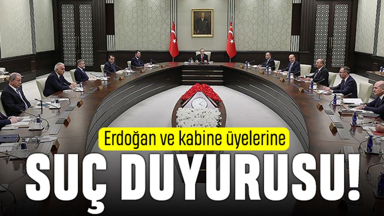 Cumhurbaşkanı Erdoğan ve bakanlara deprem nedeniyle suç duyurusu
