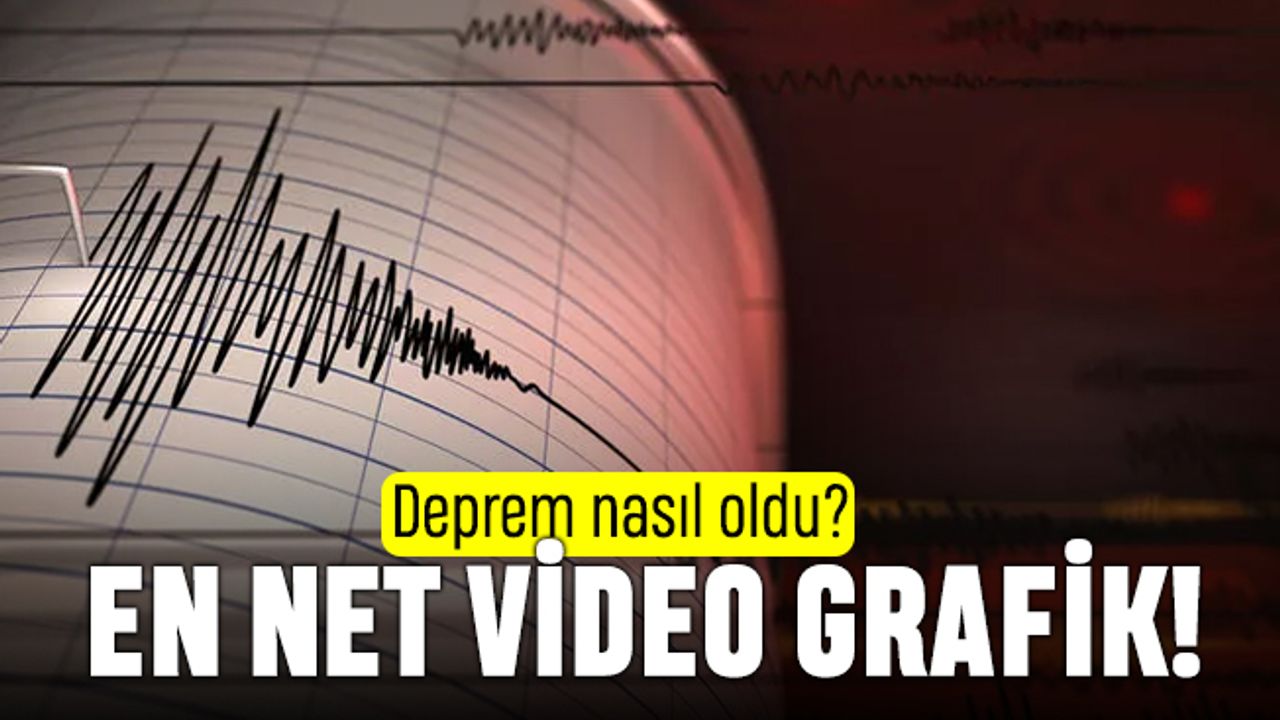Deprem nasıl oldu? En net video grafik paylaşıldı