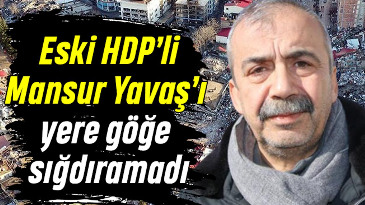 Eski HDP’li Sırrı Süreyya Önder’den Mansur Yavaş’a övgü