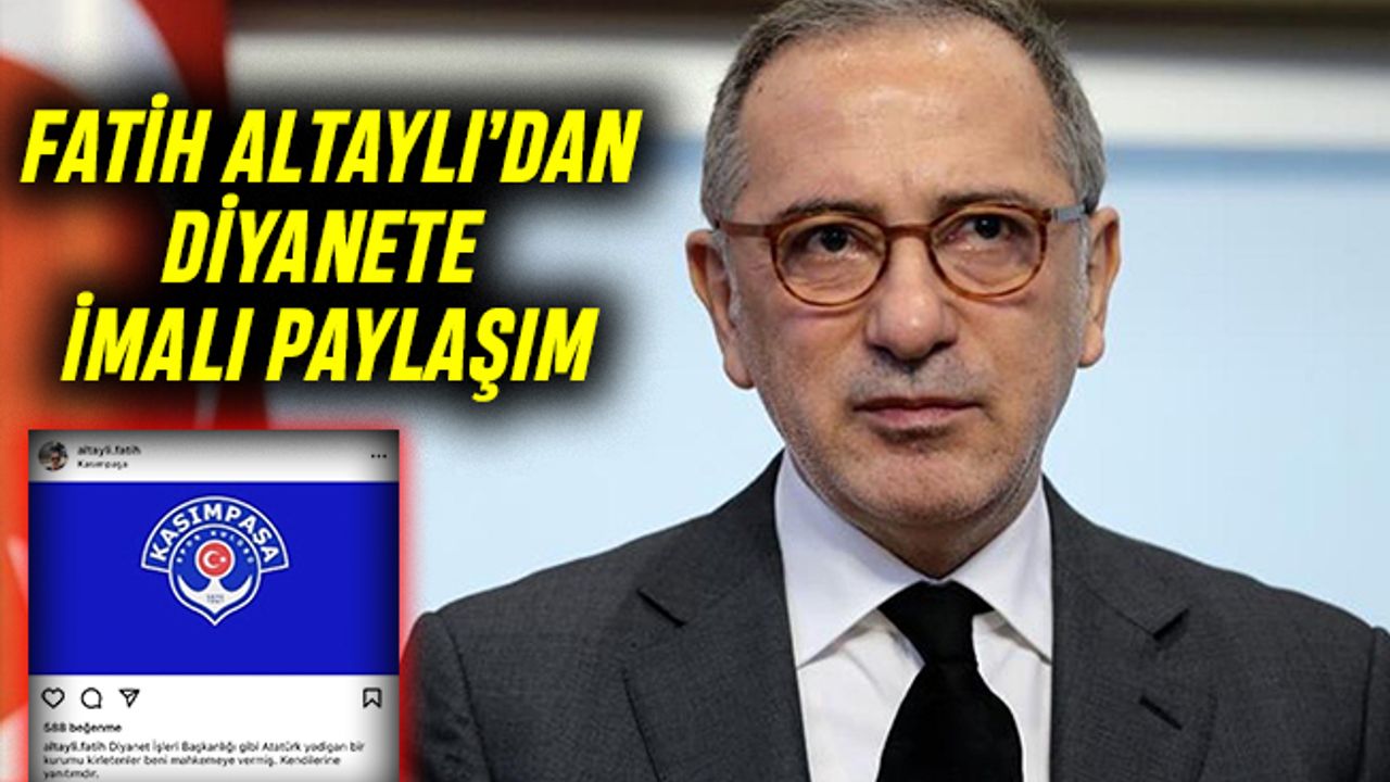 Fatih Altaylı davaya veren Diyanet’e imalı paylaşım