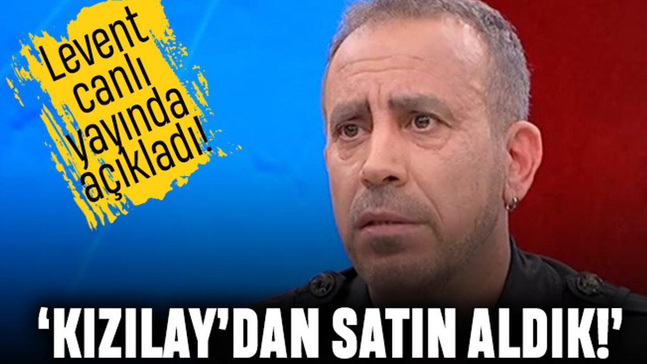 Haluk Levent canlı yayında açıkladı; Kızılay'dan satın aldık