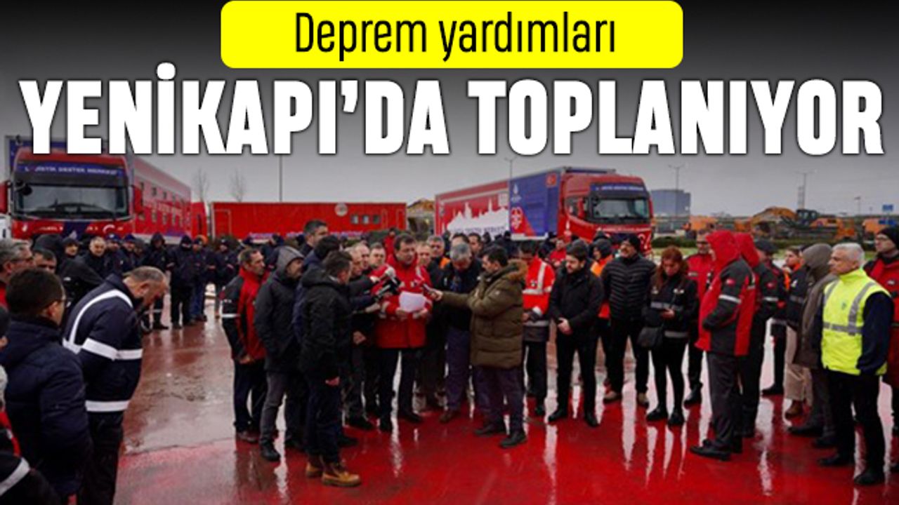 İstanbul'da deprem yardımları Yenikapı'da toplanıyor