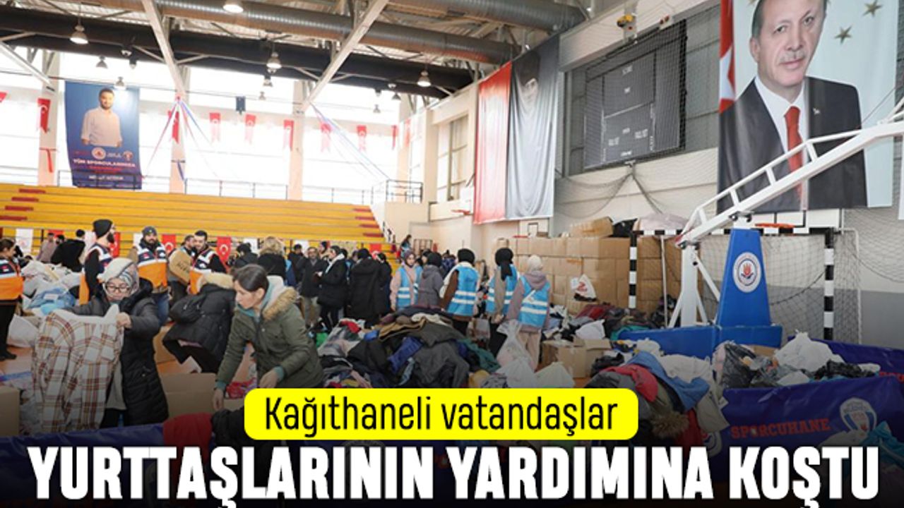 Kağıtehaneli hayırseverler deprem için seferber oldu