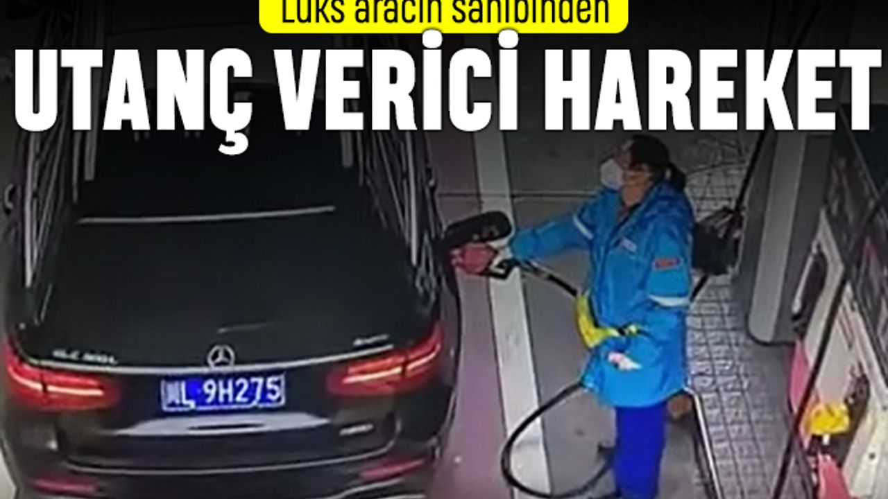 Lüks araç sahibinden pompacı kadına utanç verici hareket