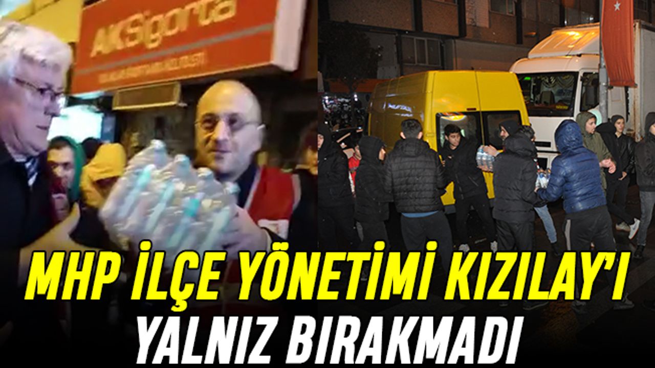 MHP Küçükçekmece'den Kızılay'a yardım ziyareti