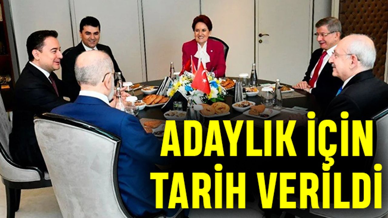 Milet İttifakı aday için tarih verdi