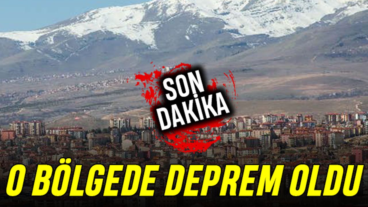 SON DAKİKA: Niğde'de 5.3'lük deprem