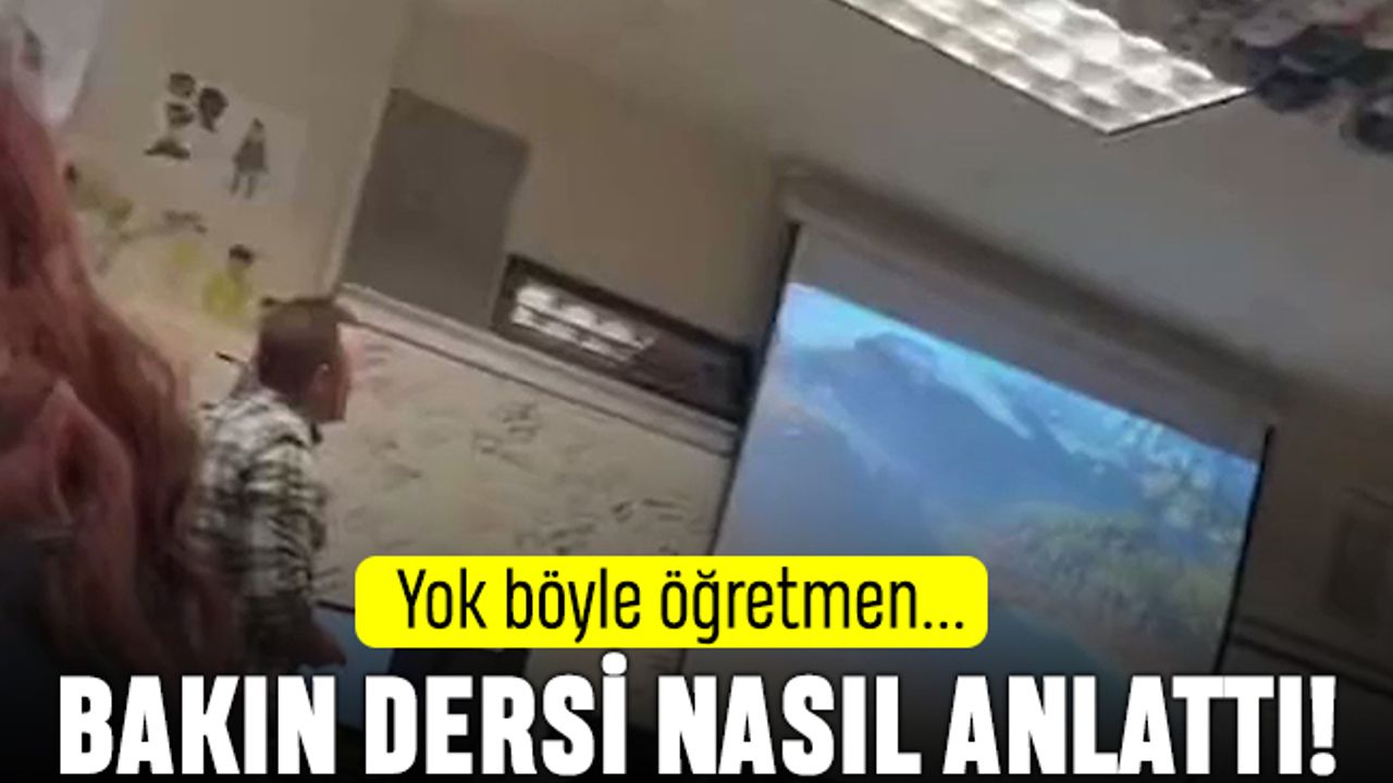 Tarih öğretmeni dersi bilgisayar oyunu oynayarak anlattı