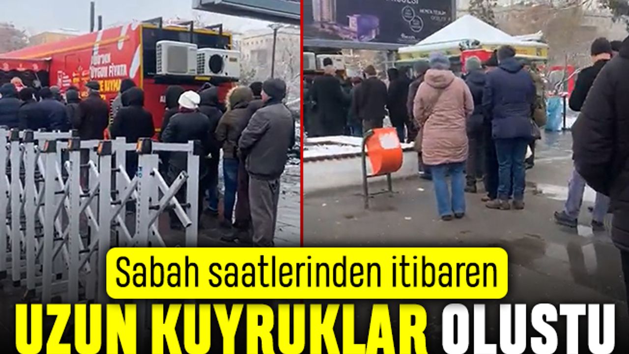 Ucuz et kuyruğu böyle görüntülendi