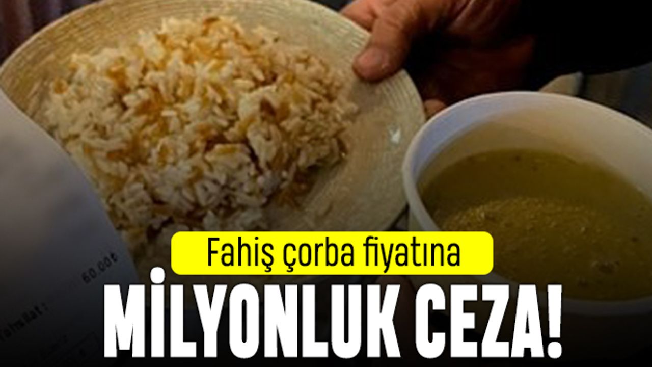 Yüksek fiyatla çorba satan dinlenme tesisine milyonluk ceza