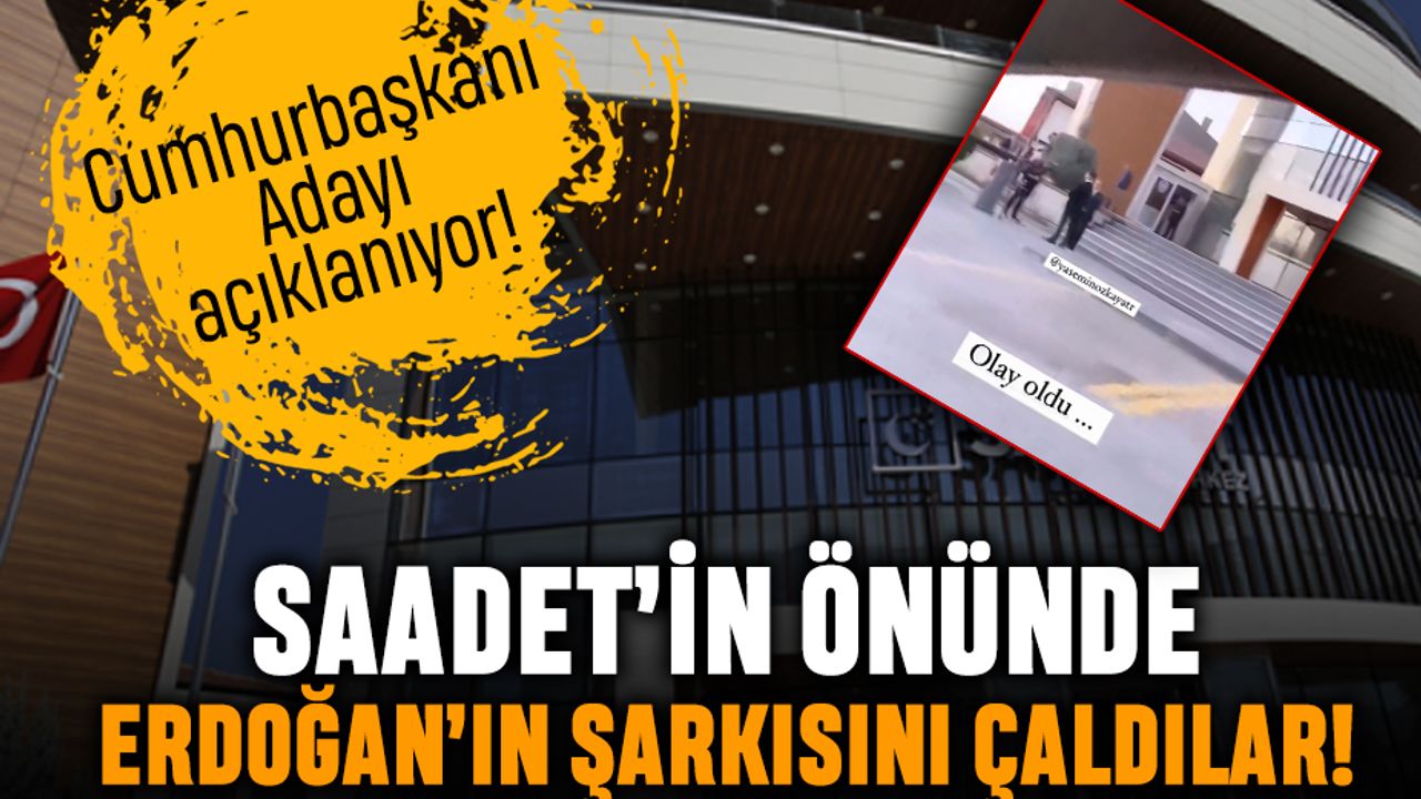 Kadınlar lüks arabayla Saadet'in önünde Erdoğan müziği çaldı