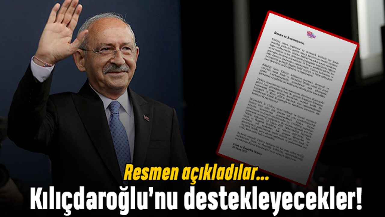Resmen açıklandı: HDP ile TİP, Kılıçdaroğlu'nu destekleyecek