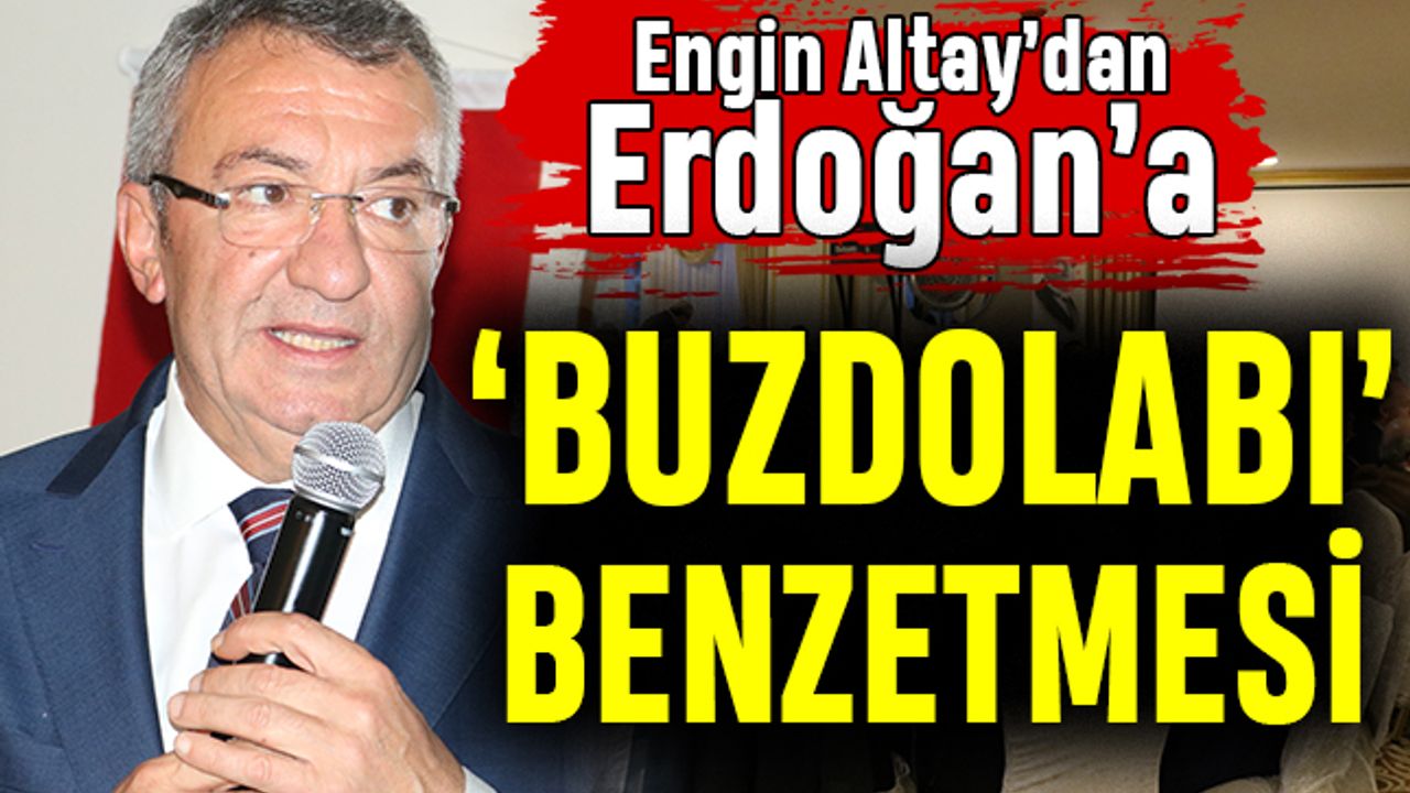 Engin Altay'dan Erdoğan'a 'Buzdolabı' benzetmesi