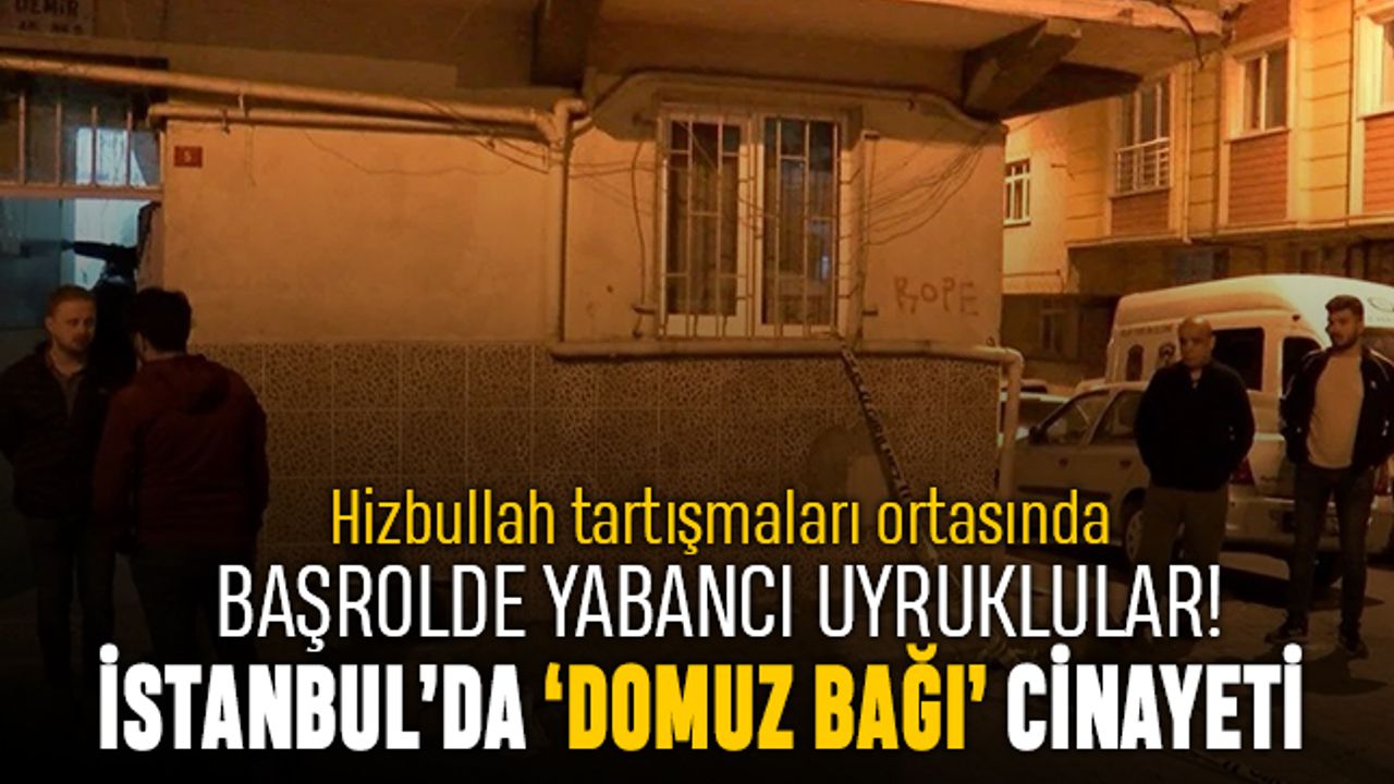 İstanbul Esenler'de 'domuz bağı' cinayeti