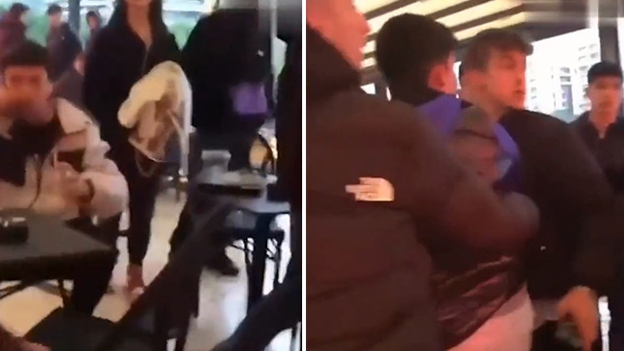 Kadıköy Starbucks'ta olay; Çocuklar birbirine girdi
