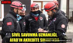 KARTAL, SİVİL SAVUNMA UZMANLIĞI, AFAD’IN AKREDİTE SINAVI’NDA