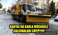 KARTAL’DA KARLA MÜCADELE ÇALIŞMALARI SÜRÜYOR